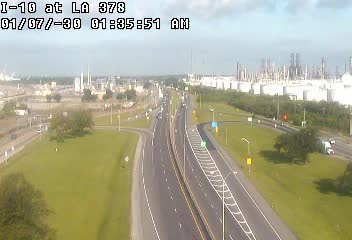 I-10 at Hwy 378 at the foot of the Calcasieu River Bridge